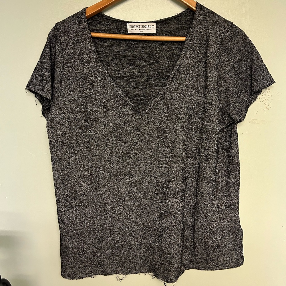 Project Social T Gray Short Sleeve Tee